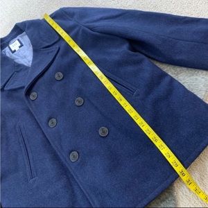 GAP Heathered Blue Peacoat